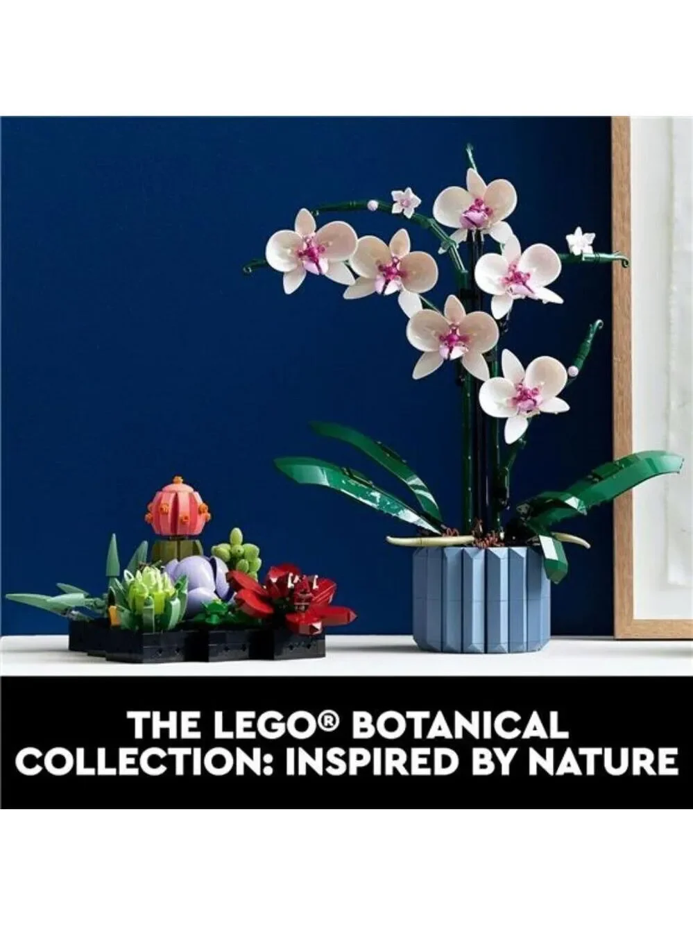 LEGO Orchid Set Artificial Indoor Flowers Botanical Home Decor Adult Gift